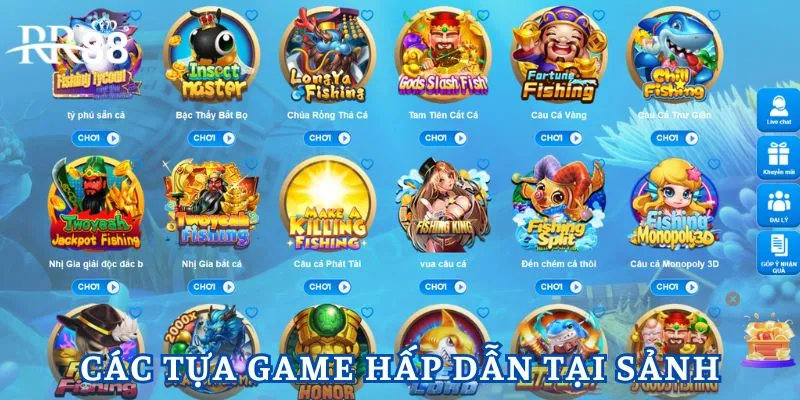 Bắn cá RR88 có những tựa game đỉnh cao