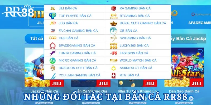 Bắn cá RR88 hợp tác với nhà cung cấp uy tín